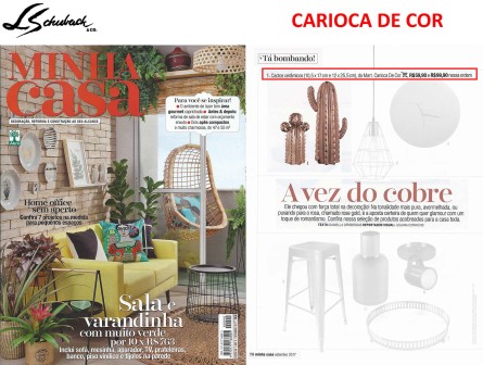 CARIOCA DE COR na revista MINHA CASA em setembro de 2017
