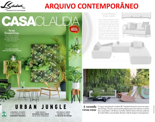 ARQUIVO CONTEMPORÂNEO na revista Casa Claudia de janeiro de 2018