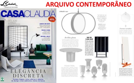 ARQUIVO CONTEMPORÂNEO na revista Casa Claudia de fevereiro de 2018